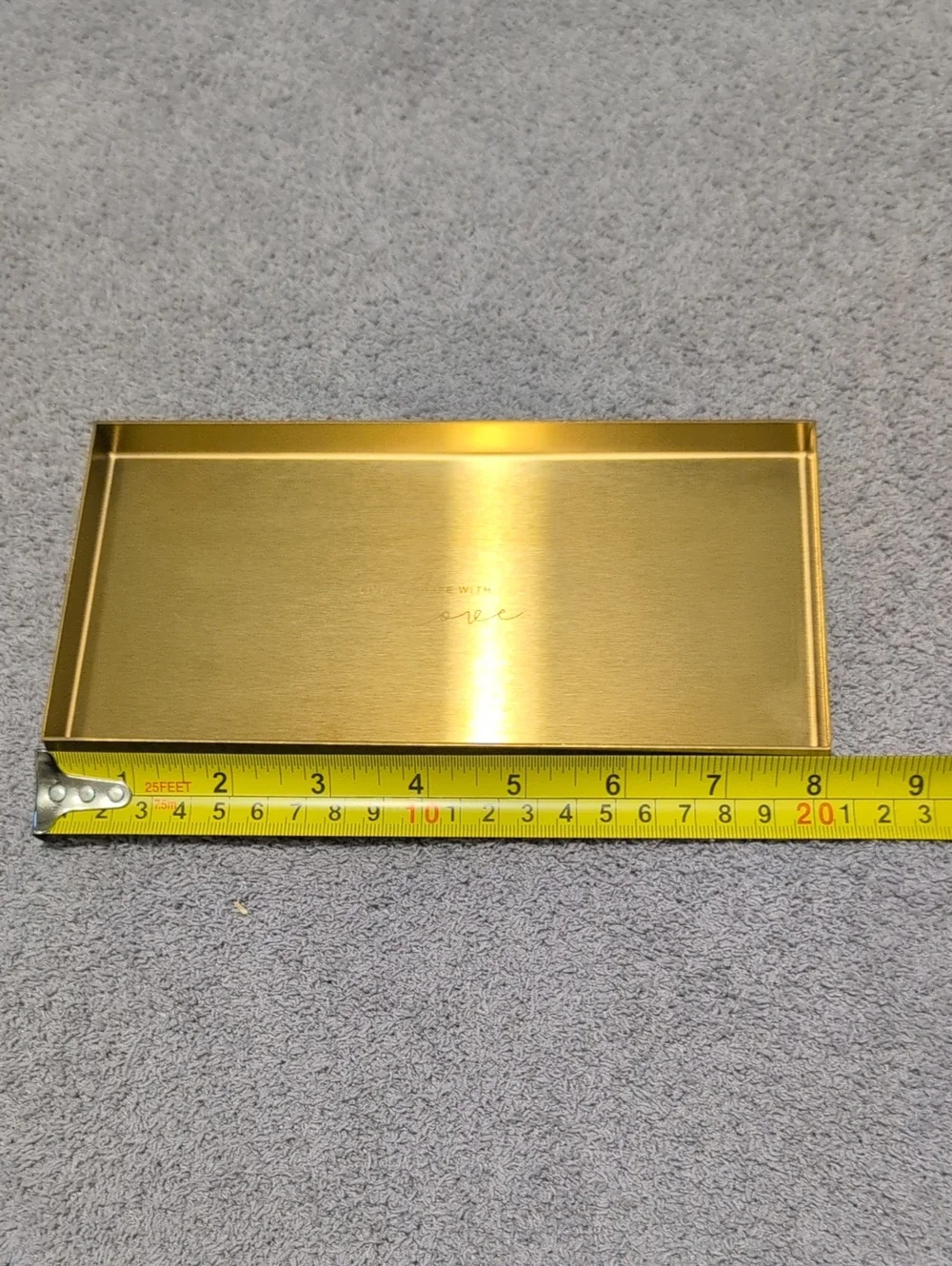 Gold Rectangular Decorative Tray 8